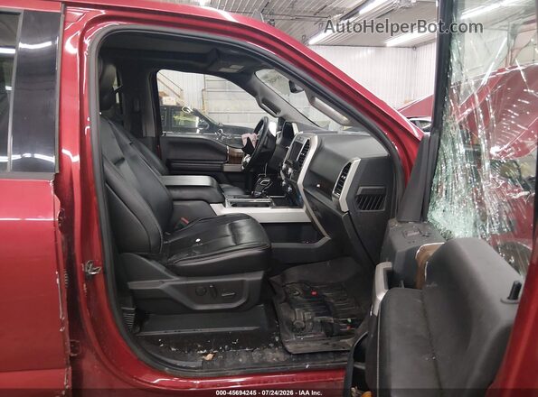 1FTEW1E58KFC46468 2019 FORD F150 Красный Вид салона спереди
