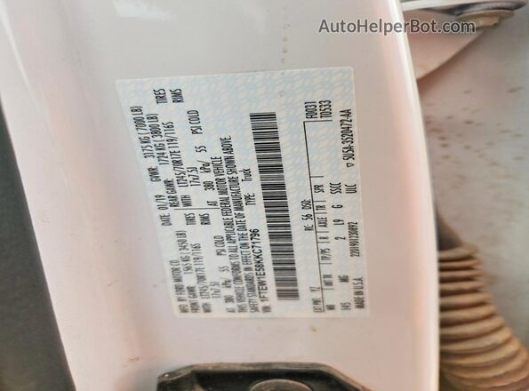 1FTEW1E58KKC71796 2019 FORD F150 Белый Вид подкапотного пространства