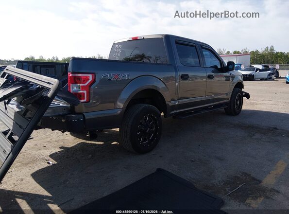 1FTEW1E59JFC86878 2018 FORD F150 Gray Trasero derecho