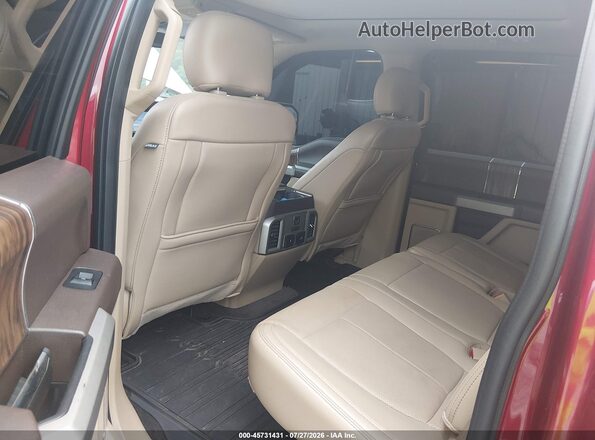 1FTEW1E59JFC91501 2018 FORD F150 Red Widok naklejki z numerem VIN