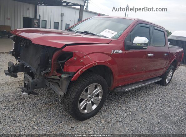 1FTEW1E59JFC91501 2018 FORD F150 Red Przód lewy