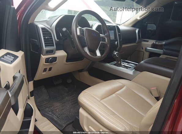 1FTEW1E59JFC91501 2018 FORD F150 Red Widok wnętrza z przodu