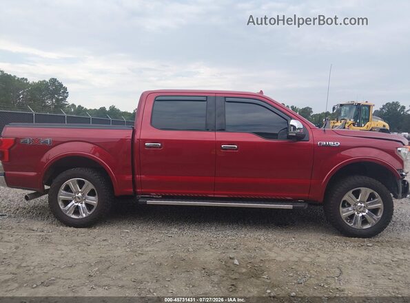 1FTEW1E59JFC91501 2018 FORD F150 Red Widok wnętrza 360 stopni