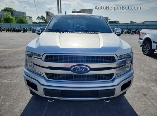 1FTEW1E59JFE67494 2018 FORD F150 Silver Front view