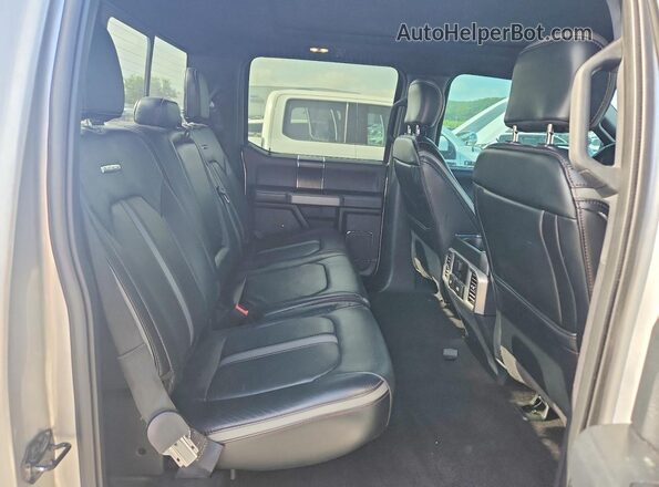 1FTEW1E59JFE67494 2018 FORD F150 Silver Rear seats view