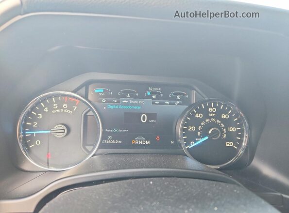 1FTEW1E59JFE67494 2018 FORD F150 Silver Instrument cluster view