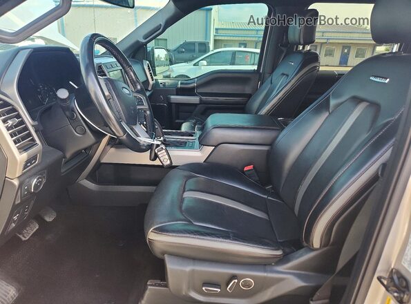 1FTEW1E59JFE67494 2018 FORD F150 Silver Front interior view
