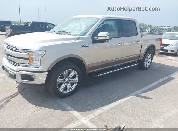 1FTEW1E59JKC47070 2018 FORD F150 Желто-коричневый Передняя левая четверть