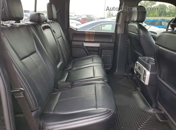 1FTEW1E59KFA67288 2019 FORD F150 Black Vista de los asientos traseros