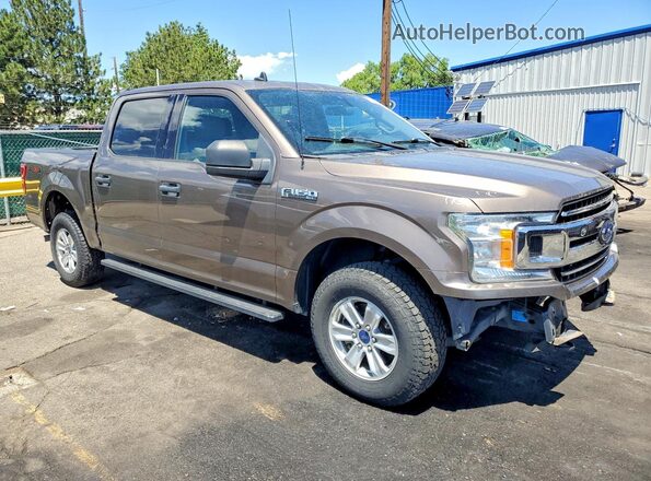 1FTEW1E59KKC40718 2019 FORD F150 Brown Front right