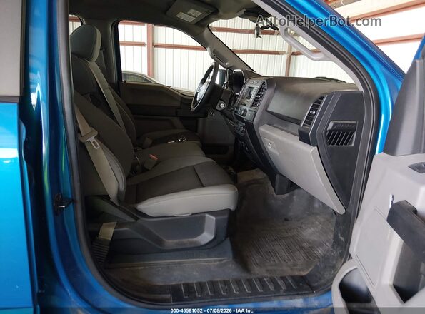 1FTEW1E59KKD85564 2019 FORD F150 Синий Вид салона спереди