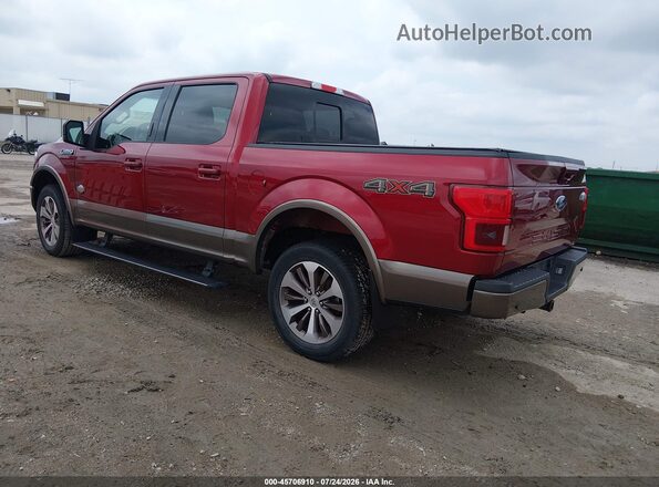 1FTEW1E5XJFB85672 2018 FORD F150 Красный Задняя левая четверть