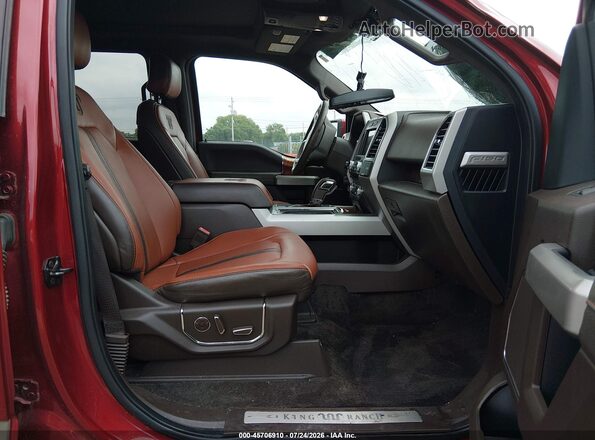 1FTEW1E5XJFB85672 2018 FORD F150 Красный Вид салона спереди
