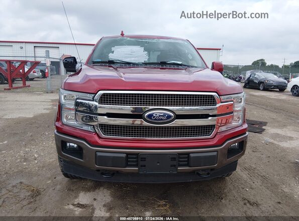 1FTEW1E5XJFB85672 2018 FORD F150 Красный Вид щитка приборов