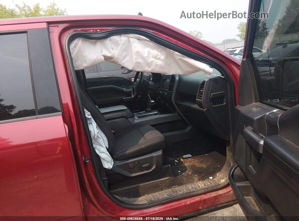 1FTEW1E5XKFD35846 2019 FORD F150 Бордовый Вид салона спереди