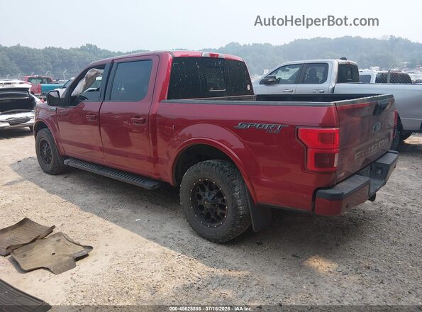 1FTEW1E5XKFD35846 2019 FORD F150 Бордовый Задняя левая четверть