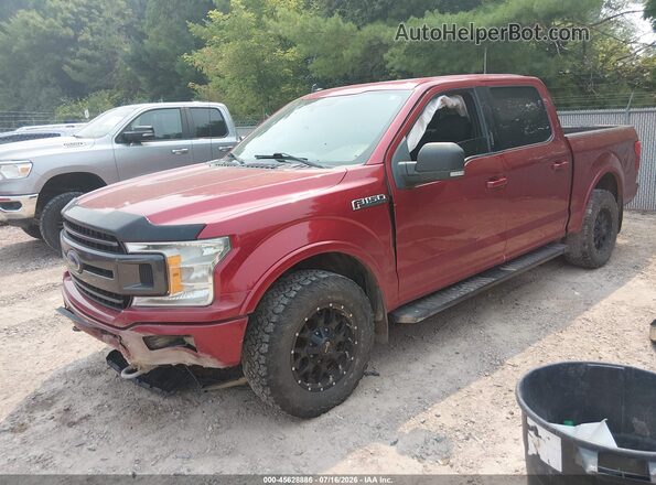 1FTEW1E5XKFD35846 2019 FORD F150 Бордовый Передняя левая четверть