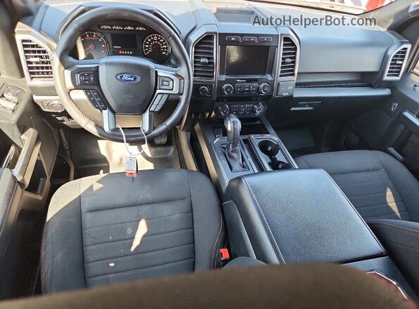 1FTEW1E5XKFD39279 2019 FORD F150 Brown Dashboard view