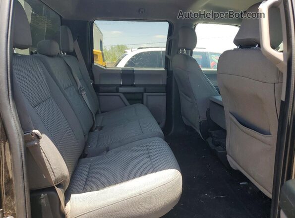 1FTEW1E80GFC59295 2016 FORD F150 Black Widok tylnych siedzeń
