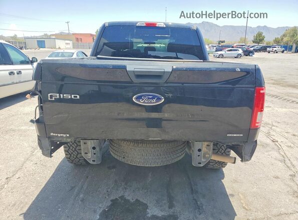 1FTEW1E80GFC59295 2016 FORD F150 Black Widok z tyłu
