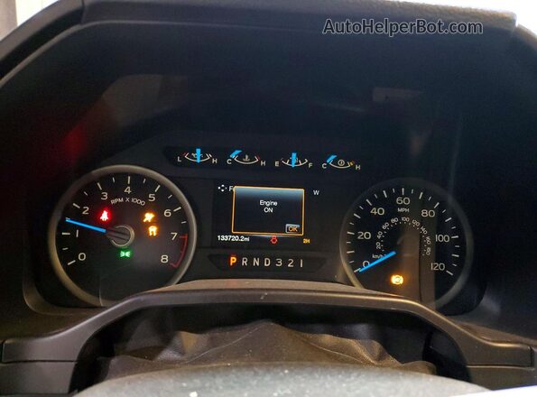 1FTEW1E80GKF77814 2016 FORD F150 White Vista del cuadro de instrumentos