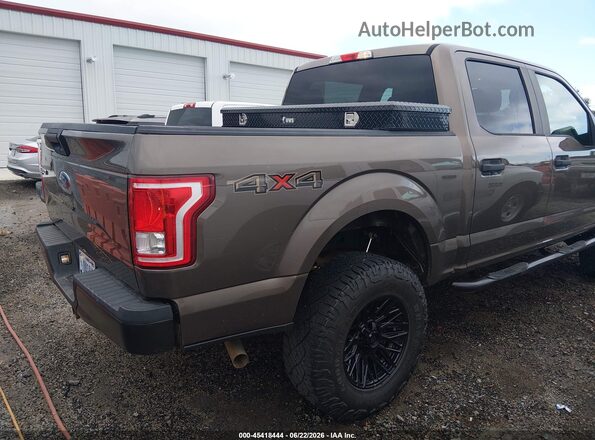 1FTEW1E82HKE26331 2017 FORD F150 Коричневый Задняя правая четверть