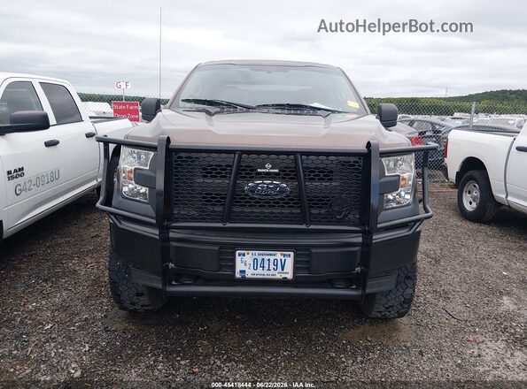 1FTEW1E82HKE26331 2017 FORD F150 Коричневый Вид щитка приборов