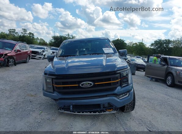 1FTEW1E84PFD30580 2023 FORD F150 Blue Вид задньої частини салону