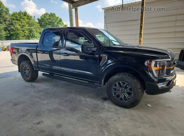 1FTEW1E85NFB07090 2022 FORD F150 Black Przód prawy