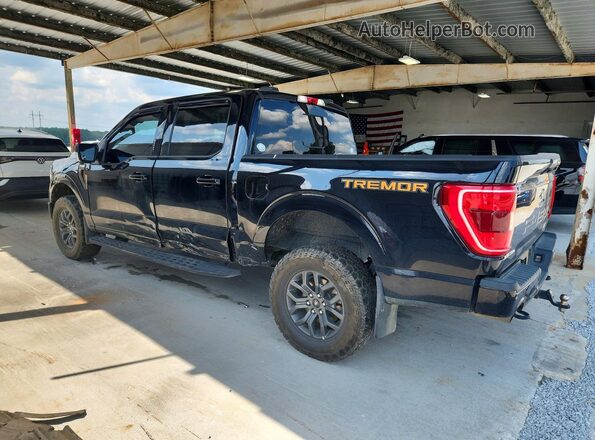 1FTEW1E85NFB07090 2022 FORD F150 Black Tył lewy