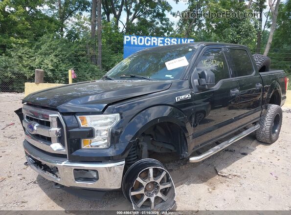 1FTEW1E86GFB55880 2016 FORD F150 Black წინა ხედი