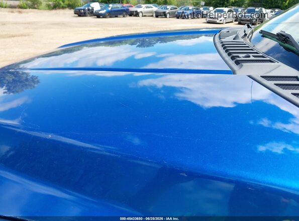 1FTEW1E86HFB90761 2017 FORD F150 Blue Rear seats view