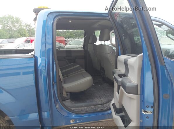 1FTEW1E86HFB90761 2017 FORD F150 Blue Rear left