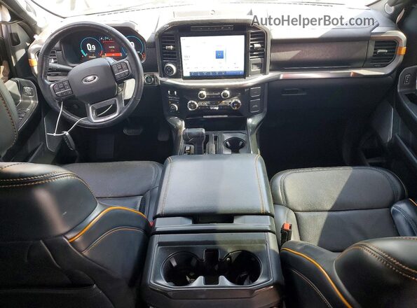 1FTEW1E86MFC49432 2021 FORD F150 Black Dashboard view