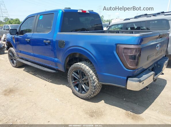 1FTEW1E86NFA89358 2022 FORD F150 Синий Задняя левая четверть