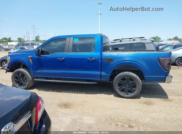 1FTEW1E86NFA89358 2022 FORD F150 Синий Панорамный вид салона 360°