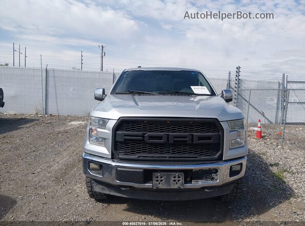 1FTEW1E88HFC09214 2017 FORD F150 Silver Դիմացի տեսք
