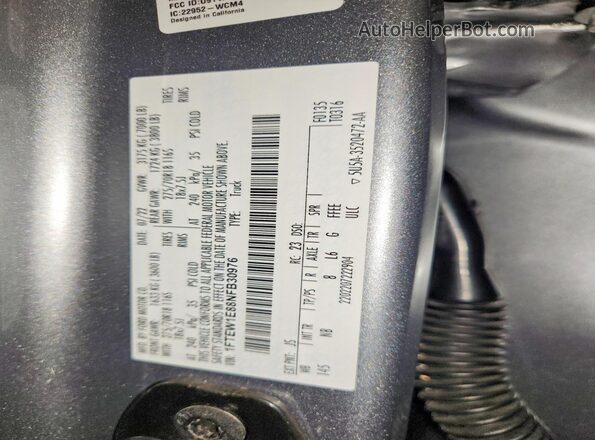1FTEW1E88NFB30976 2022 FORD F150 Silver Engine compartment view