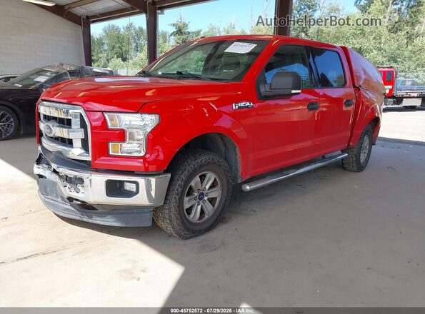 1FTEW1E89HKD98544 2017 FORD F150 Red Передня ліва чверть