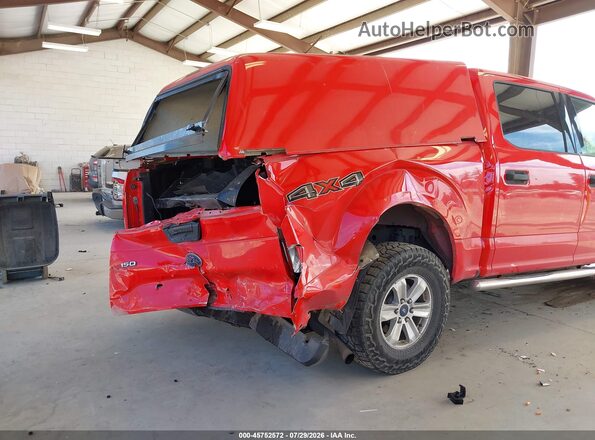 1FTEW1E89HKD98544 2017 FORD F150 Red Вид спереду