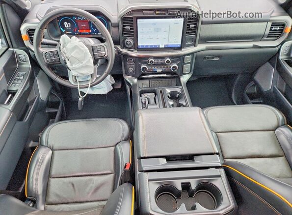 1FTEW1E89PFB52097 2023 FORD F150 Black წინა პანელის ხედი