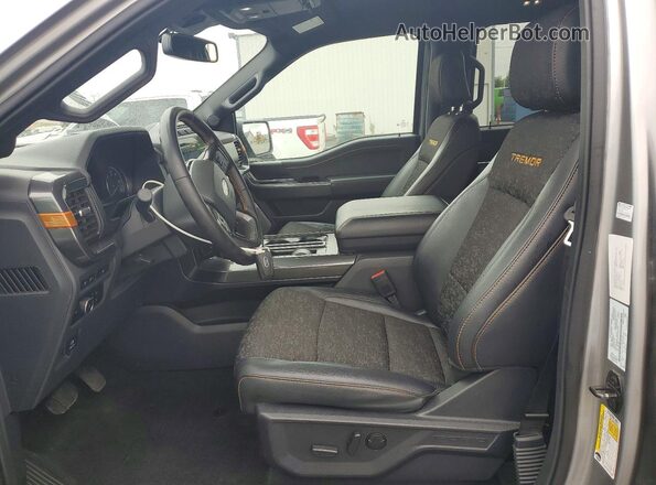 1FTEW1E89PFB98030 2023 FORD F150 Gray წინა სალონის ხედი
