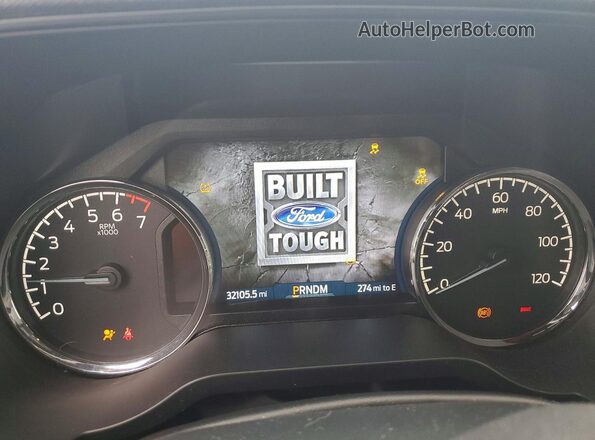 1FTEW1E89PFB98030 2023 FORD F150 Gray ხელსაწყოთა პანელის ხედი