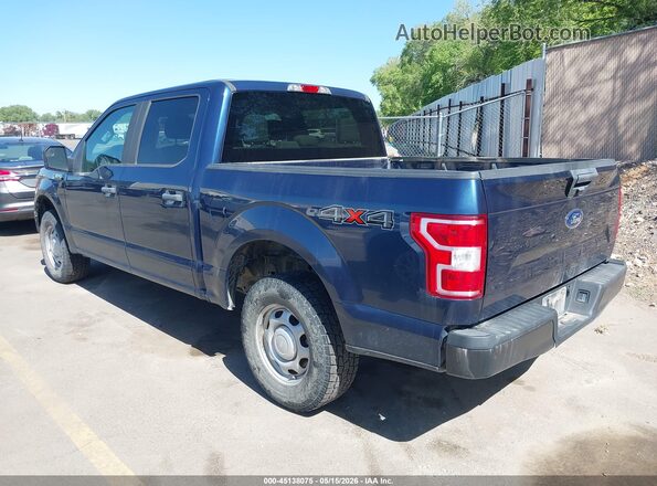 1FTEW1EB0JFD04948 2018 FORD F150 Dark Blue Rear left
