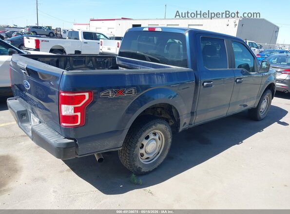 1FTEW1EB0JFD04948 2018 FORD F150 Dark Blue Rear right