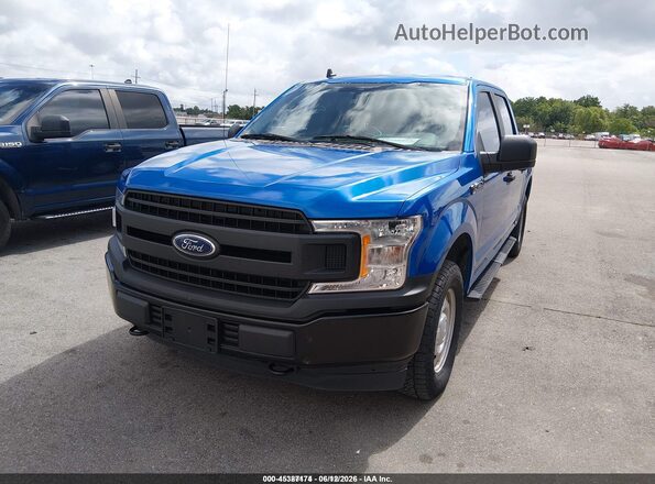 1FTEW1EB0LKD26443 2020 FORD F150 Синий Передняя левая четверть