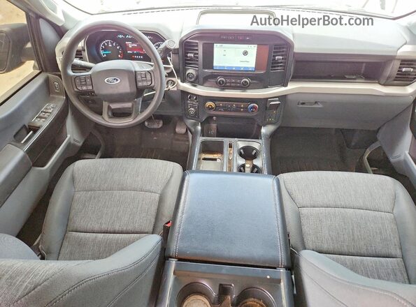 1FTEW1EB0NKE15478 2022 FORD F150 Black Dashboard view