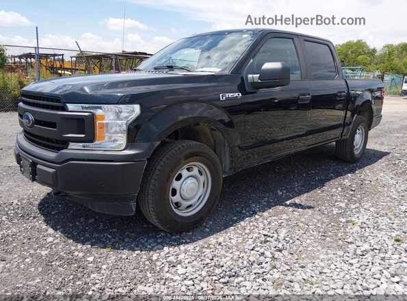 1FTEW1EB2JFD04983 2018 FORD F150 Black Передня ліва чверть