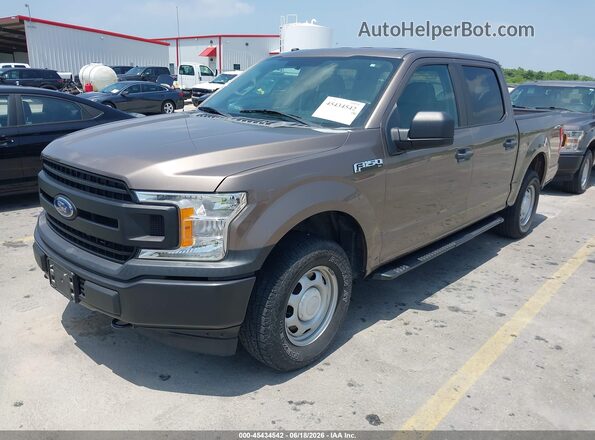 1FTEW1EB2JKE38318 2018 FORD F150 Brown Przód lewy