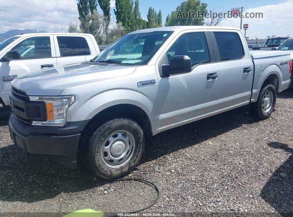 1FTEW1EB2JKE38352 2018 FORD F150 Gray Vista tres cuartos delantera izquierda